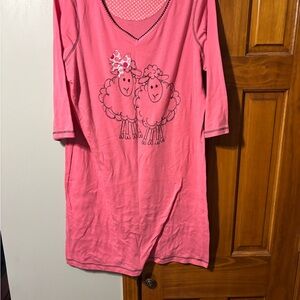 Sonoma Pink Sheep Print Nightgown